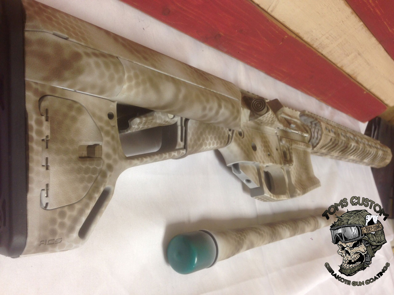 Noveske in 3 color Rattlesnake Design Toms Custom Guns