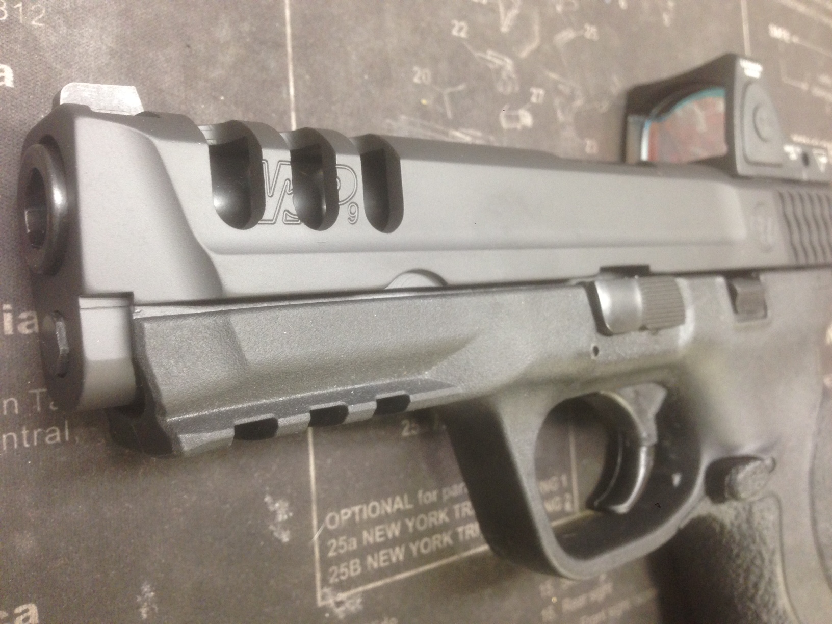 Custom M&P slide Ported and RMR Install Toms Custom Guns