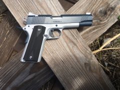 Kimber 1911 In Sapphire Blue and Crushed SIlver