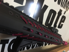 Hm defense Custom Rifle in Sig Pink and Graphite Black