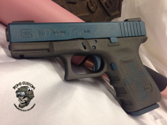 Custom Dark Ice Blue and Tungsten
