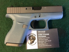 Blue Titanium and Tungsten Cerakote Glock