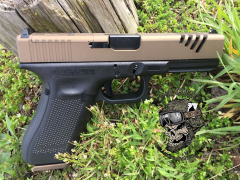 The honey badger glock with custom ports turned out beautiful