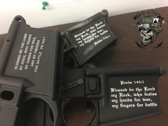 3 Different Laser Engraved Lowers