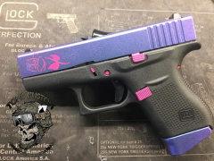 Custom Blue Purple Chameleon
