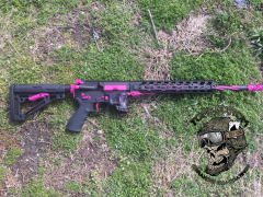 Hot Pink and Black AR15